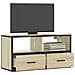 Mobile Tv Rovere Sonoma 80x31x39,5 Cm Legno Multistrato Metallo - Foto miniatura 1