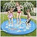 Splash Pad. Giocattolo Gonfiabile Con Spruzzatore D'acqua Per Giocare. 100 Cm Di Diametro. Disegno Del Delfino. 100x100x9cm. Colore Blu - Foto miniatura 4