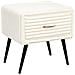 Comodino 1 Cassetto Flayat Velluto A Coste Bianco Sporco - Foto miniatura 3
