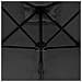 Ombrellone Da Esterni Con Palo In Acciaio 300 Cm Antracite - Foto miniatura 6