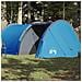 Tenda da Campeggio a Tunnel per 4 Persone Blu Impermeabile - Foto miniatura 1