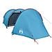 Tenda da Campeggio a Tunnel per 4 Persone Blu Impermeabile - Foto miniatura 3