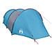 Tenda da Campeggio a Tunnel per 4 Persone Blu Impermeabile - Foto miniatura 4