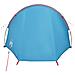 Tenda da Campeggio a Tunnel per 4 Persone Blu Impermeabile - Foto miniatura 5