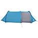 Tenda da Campeggio a Tunnel per 4 Persone Blu Impermeabile - Foto miniatura 6
