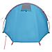 Tenda da Campeggio a Tunnel per 4 Persone Blu Impermeabile - Foto miniatura 8