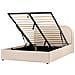 Letto Contenitore Bouclé Quillien 140 X 200 Cm Beige - Foto miniatura 3