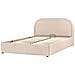 Letto Contenitore Bouclé Quillien 140 X 200 Cm Beige - Foto miniatura 5