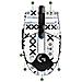 Presa Migliorata: Adesivi Antiscivolo Per Mouse Logitech G304 Black&white - Foto miniatura 1