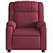 Poltrona Massaggiante Reclinabile Elettrica Rosso Vino Tessuto - Foto miniatura 9