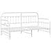 Struttura Letto Daybed con Letto Estraibile Bianco 107x203 cm in Acciaio - Foto miniatura 3