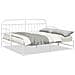 Struttura Letto Daybed con Letto Estraibile Bianco 107x203 cm in Acciaio - Foto miniatura 4