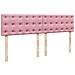 Struttura Letto Pouf con Materasso Rosa 180x200 cm in Velluto - Foto miniatura 9