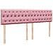 Struttura Letto Pouf con Materasso Rosa 160x200 cm in Velluto - Foto miniatura 9