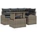 Set Divano da Giardino 5 pcs Grigio 100 x 55 x 73 cm - Foto miniatura 1