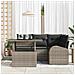 Set Divano da Giardino 5 pcs Grigio 100 x 55 x 73 cm - Foto miniatura 3