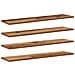 Scaffale 4 pcs Marrone 80 x 20 x 1.5 cm Legno multistrato - Foto miniatura 1