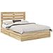 Letto con Contenitore con testiera Rovere Sonoma 150 x 200 cm - Foto miniatura 1