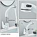 Rubinetto per lavabo da bagno, Blackswan, tipo M178, modello bianco opaco con bocca retrattile, misura 25 cm - Foto miniatura 2