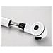 Rubinetto per lavabo da bagno, Blackswan, tipo M178, modello bianco opaco con bocca retrattile, misura 25 cm - Foto miniatura 4