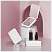 Specchio Per Trucco Led Ricaricabile Con Ingrandimento 3x - Specchio Da Viaggio Portatile White - Foto miniatura 3