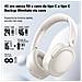 V80 Cuffie ibride con cancellazione attiva del rumore, Bluetooth over ear auricolari, 45h Autonomia, Audio Hi-Res - Avorio - Foto miniatura 4