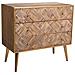 Cassettiera In Legno Marrone 73x36x65h - Foto miniatura 1