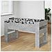 Tavolo da Foosball Grigio Cemento 146,5 x 74 x 85 cm - Foto miniatura 2