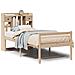 Letto Libreria senza Materasso 90x200 cm Legno Massello Pino - Foto miniatura 1