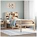 Letto Libreria senza Materasso 90x200 cm Legno Massello Pino - Foto miniatura 2