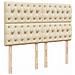 Struttura Letto Pouf con Materasso Crema 140x190 cm in Tessuto - Foto miniatura 9