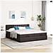 Struttura Letto Pouf con Materassi 160x200 cm in Tessuto - Foto miniatura 3