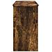 Tavolo consolle Rovere fumé 93 x 40 x 75 cm Legno multistrato - Foto miniatura 6