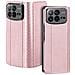 Cover per Mix Fold 4 5G - PC+Pelle /PU, Rosa - Foto miniatura 2