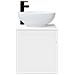 Mobile lavabo da parete Bianco Lucido 49 x 44,5 x 66,5 cm - Foto miniatura 2