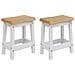 Sgabello da bar EKAI 2 pcs Bianco 40 x 29 x 45,5 cm - Foto miniatura 1