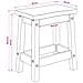 Sgabello da bar EKAI 2 pcs Bianco 40 x 29 x 45,5 cm - Foto miniatura 9