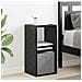 Comodino Rovere Nero 30,5 x 27 x 59,5 cm Legno multistrato - Foto miniatura 2
