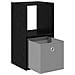 Comodino Rovere Nero 30,5 x 27 x 59,5 cm Legno multistrato - Foto miniatura 5