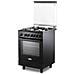 DMN 64 LSG cucina Elettrico Gas Nero - Foto miniatura 3