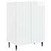 Mobiletto da Bagno ZWOLLE Bianco Lucido 59,5 x 31 x 79,5 cm - Foto miniatura 1