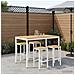 Tavolo Bar da Giardino Bianco 147 x 88,5 x 105 cm - Foto miniatura 2