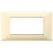 Placca 4 Moduli Crema Plana 14654.04 - Foto miniatura 4