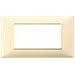Placca 4 Moduli Crema Plana 14654.04 - Foto miniatura 1