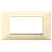 Placca 4 Moduli Crema Plana 14654.04 - Foto miniatura 3