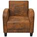 Poltrona Marrone 73x72x76 Cm - Foto miniatura 2