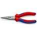 25 02 160 Pinza per meccanica - con becchi mezzotondi con tronchese (pinza per radiotecnici) bonderizzata nera rivestiti in materiale bicomponente 160 mm - Foto miniatura 2