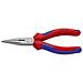 25 02 160 Pinza per meccanica - con becchi mezzotondi con tronchese (pinza per radiotecnici) bonderizzata nera rivestiti in materiale bicomponente 160 mm - Foto miniatura 1
