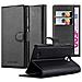 Custodia Compatibile Con Htc Desire 300 In Nero Carbone - Coperchio Protettiva Con Chiusura Magnetica, Funzione Stand E Tasca Per Le Carte - Foto miniatura 7