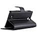 Custodia Compatibile Con Htc Desire 300 In Nero Carbone - Coperchio Protettiva Con Chiusura Magnetica, Funzione Stand E Tasca Per Le Carte - Foto miniatura 4